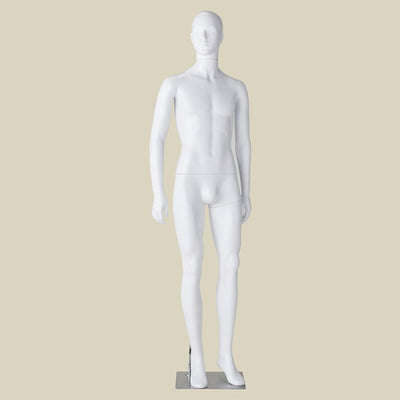 店舗用品ディスプレイ用品軽量ABS製紳士全身リアルマネキン直立ポーズの商品画像