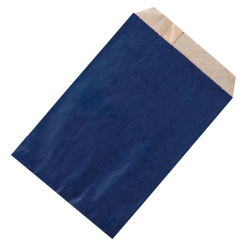 店舗用品ラッピング用品筋入りカラークラフトネイビー14×18cmの商品画像