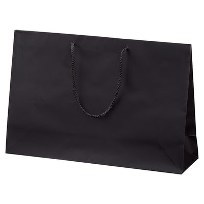 店舗用品ラッピング用品マット貼り紙袋黒45×13×30cmの商品画像