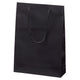 店舗用品ラッピング用品マット貼り紙袋黒22.5×8×32cmの商品画像