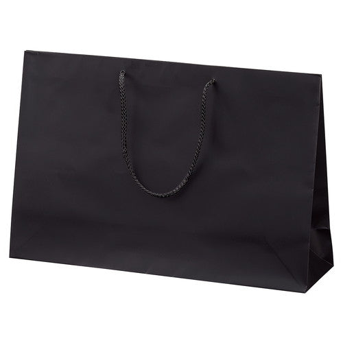 店舗用品ラッピング用品マット貼り紙袋黒45×13×30cmの商品画像
