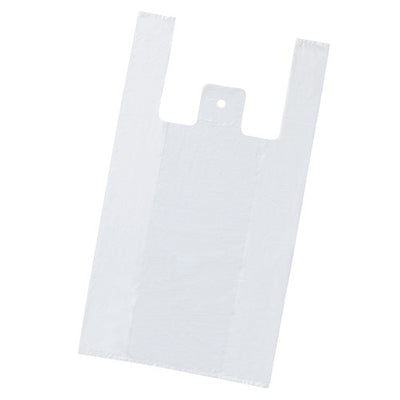店舗用品ラッピング用品乳白レジ袋バイオじゃろ25S18×35[23]×横マチ11cmの商品画像
