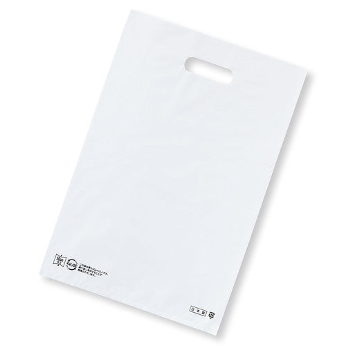 店舗用品ラッピング用品ポリ袋ハード型白40×50cmの商品画像