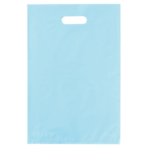 店舗用品ラッピング用品ポリ袋ハード型カラーブルー30×45cmの商品画像