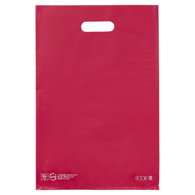店舗用品ラッピング用品ポリ袋ハード型カラーレッド30×45cmの商品画像