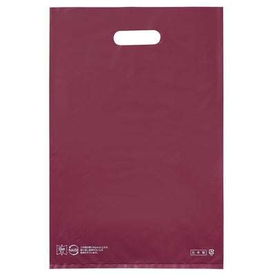 店舗用品ラッピング用品ポリ袋ハード型カラーエンジ25×40cmの商品画像