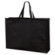 店舗用品ラッピング用品不織布バッグ黒65×15×47cmチャック付きの商品画像