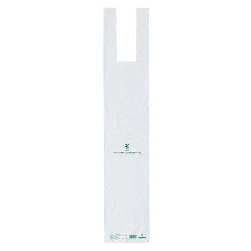 店舗用品ラッピング用品たて長バッグホワイト14×75[60]×横マチ14cmの商品画像