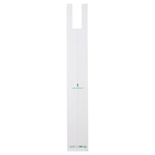 店舗用品ラッピング用品たて長バッグホワイト14×100[85]×横マチ14cmの商品画像