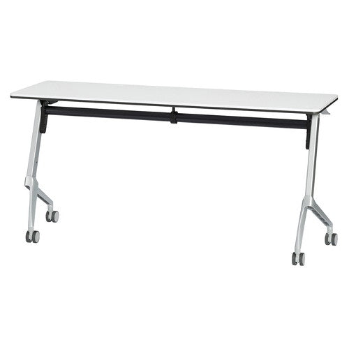 店舗用品店舗運営用品フォールディングテーブルW180cmD45cmホワイトの商品画像