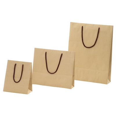 店舗用品ラッピング用品カラー手提げ紙袋クラフト20×12×25cmの商品画像