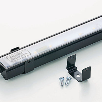 店舗用品照明LED棚下照明SSコネクタータイプ用取付オプションブラック木棚用中間サドル用の商品画像