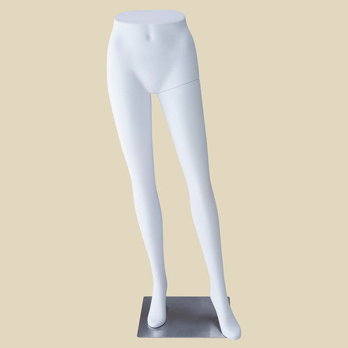 店舗用品ディスプレイ用品軽量ABS製婦人パンツトルソー白スクエアベースの商品画像