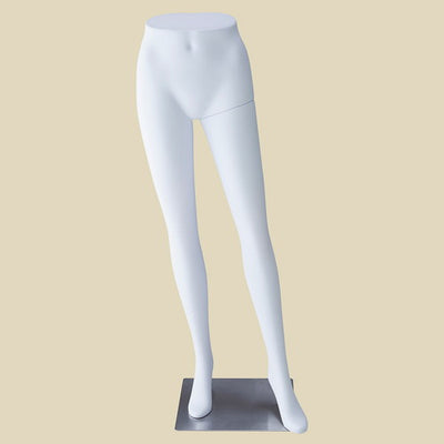 店舗用品ディスプレイ用品軽量ABS製婦人パンツトルソー白スクエアベースの商品画像