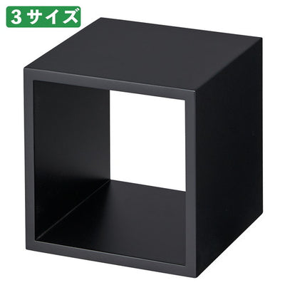 店舗用品演出用品ディスプレイボックスブラック30cm角の商品画像