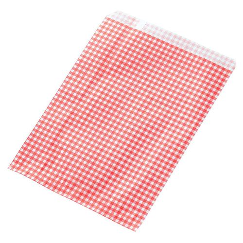 店舗用品ラッピング用品ギンガムチェックレッド10.5×15cmの商品画像