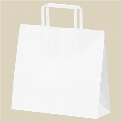 店舗用品ラッピング用品平ひもローコストタイプ白無地26×10×24cmの商品画像