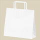 店舗用品ラッピング用品平ひもローコストタイプ白無地26×10×24cmの商品画像
