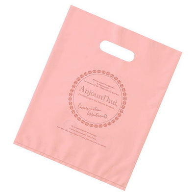 店舗用品ラッピング用品ポリバッグ環境配慮素材ピンク18×20cmの商品画像