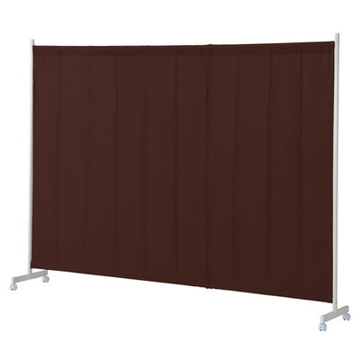 店舗用品店舗運営用品幅伸縮式ワッフルパーティションW240cmブラウンの商品画像
