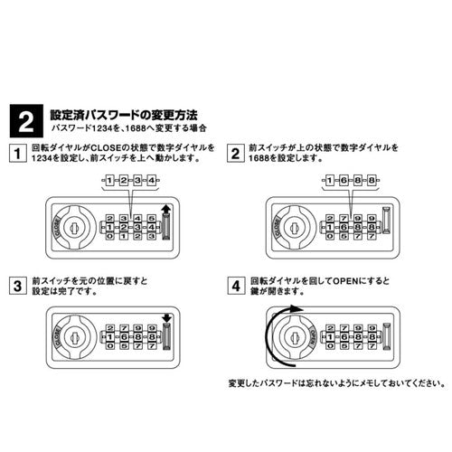 (店舗運営用品) (事務機器) (ロッカー) kp38-802-19-4 H90cmミニロッカー(ダイヤル錠) 非常解除用検索キー