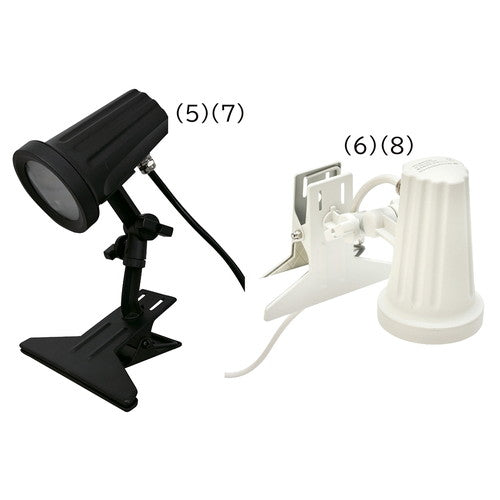 (照明) (照明器具) (クリップライト) kp38-802-68-7 A型看板用LEDクリップライト ランプ黒 電球色