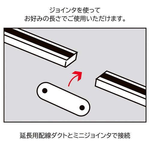 (照明) (照明器具) (配線ダクト用ライト) kp38-803-21-4 ELPA配線ダクト W100cm 延長用