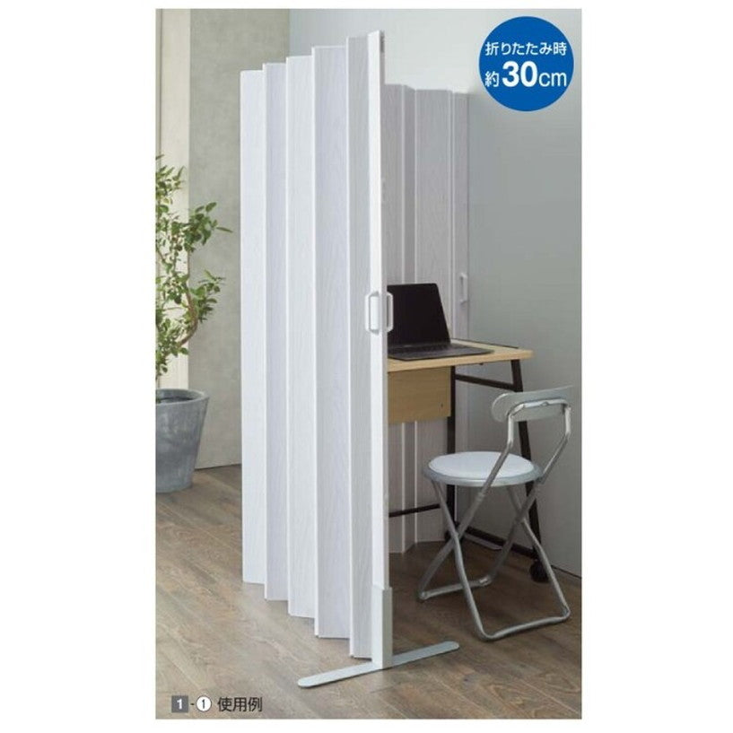 (店舗運営用品) (事務機器) (パーティション) kp38-812-95-1 フレキシブルパネルパーティション マグネット付き W180cm ホワイトウッド 窓無し