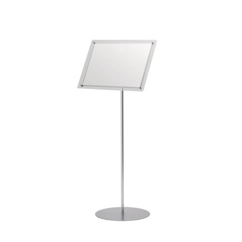 店舗用品サイン・掲示用品アクリルメディアスタンドネオクール【A4/A3】A3用シルバーの商品画像