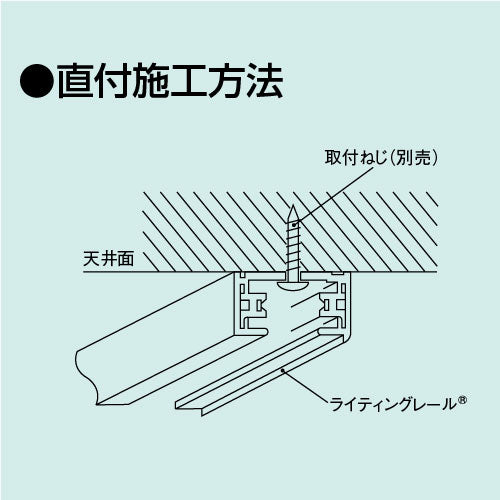 東芝 ライティングレール 6形レール2m黒 NDR0212(K)