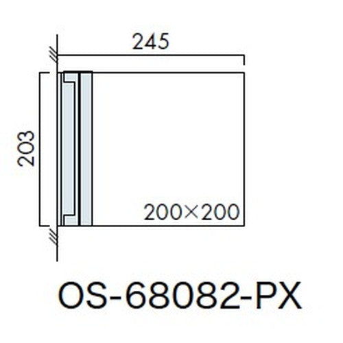 インテリアサイン フーリィ 室名札(突出し スイング) OS-68082-PX 両面対応