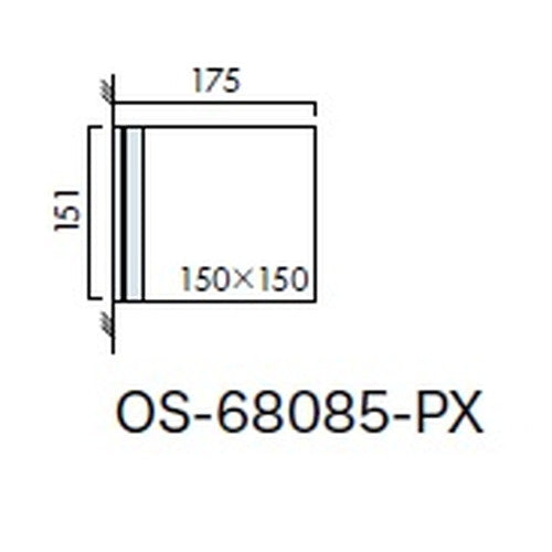 インテリアサイン フーリィ 室名札(突出し) OS-68085-PX 両面対応