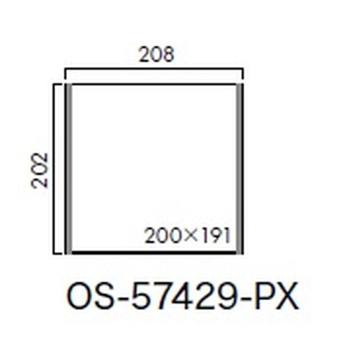 インテリアサイン フーリィ 室名札(平付け) OS-57429-PX 片面対応