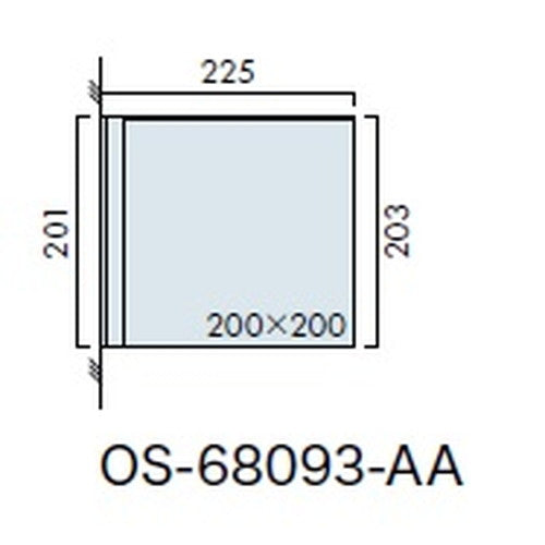 インテリアサイン フーリィ 室名札(突出し) OS-68093-AA 両面対応
