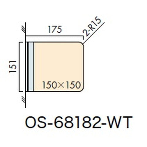 インテリアサイン フーリィ 室名札(突出し) OS-68182-WT 両面対応
