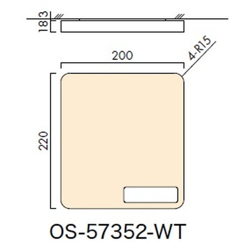 インテリアサイン フーリィ 室名札(名札) OS-57352-WT 片面対応