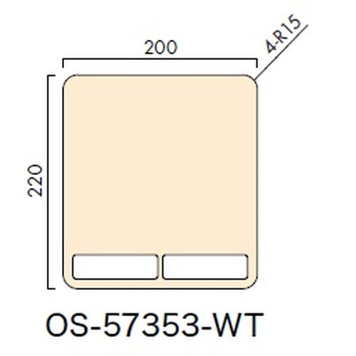 インテリアサイン フーリィ 室名札(名札) OS-57353-WT 片面対応