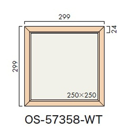 インテリアサイン オアシス2 室名札(平付け) OS-57358-WT 片面対応