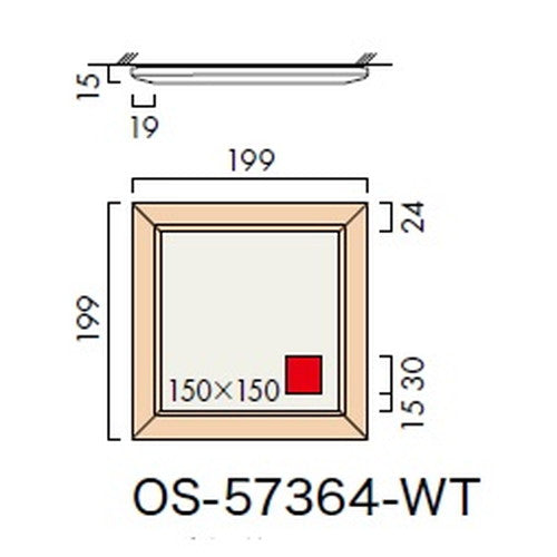 インテリアサイン オアシス2 室名札(在空) OS-57364-WT 片面対応