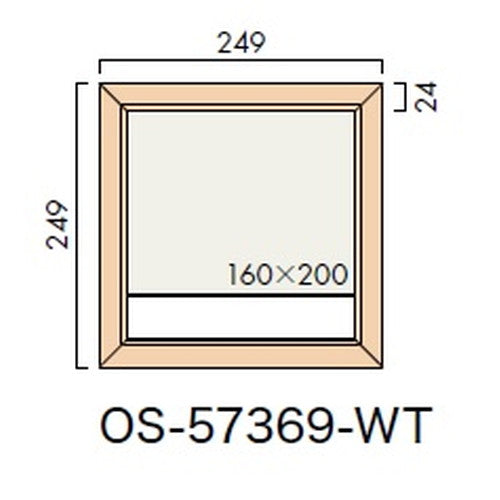 インテリアサイン オアシス2 室名札(名札) OS-57369-WT 片面対応