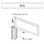 インテリアサイン オアシス2 室名札(突出し) OS-68162-WT 両面対応