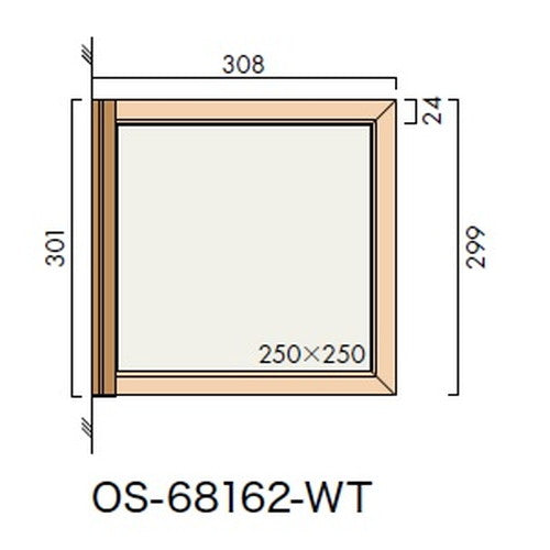 インテリアサイン オアシス2 室名札(突出し) OS-68162-WT 両面対応