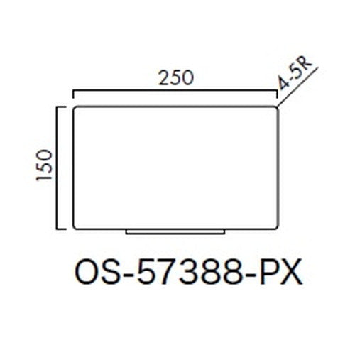 インテリアサイン パティカル2 室名札(ペーパーハンガー) OS-57388-PX 片面対応