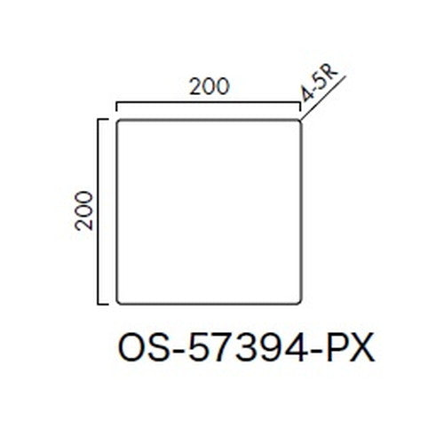インテリアサイン パティカル2 室名札(平付け) OS-57394-PX 片面対応