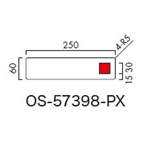 インテリアサイン パティカル2 室名札(在空) OS-57398-PX 片面対応