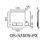 インテリアサイン パティカル2 室名札(名札) OS-57409-PX 片面対応