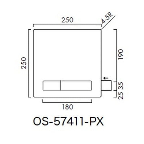 インテリアサイン パティカル2 室名札(名札) OS-57411-PX 片面対応