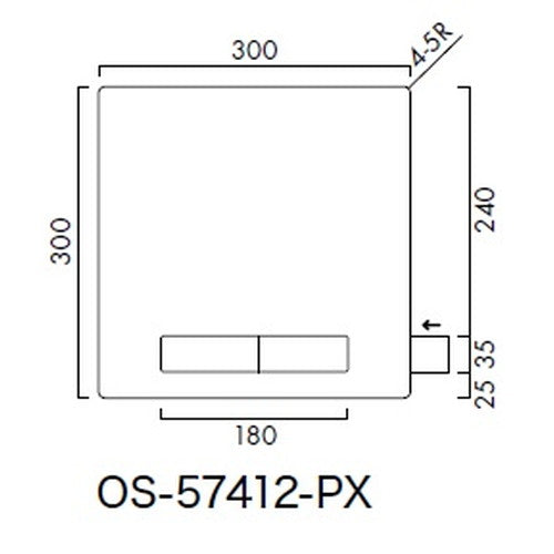 インテリアサイン パティカル2 室名札(名札) OS-57412-PX 片面対応