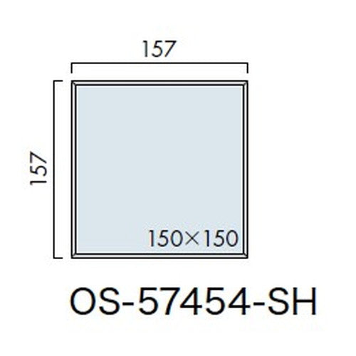 インテリアサイン ブライトサイン3 室名札(平付け) OS-57454-SH 片面対応