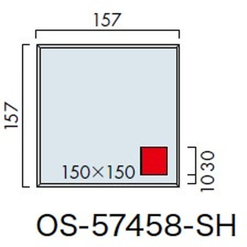 インテリアサイン ブライトサイン3 室名札(在空) OS-57458-SH 片面対応
